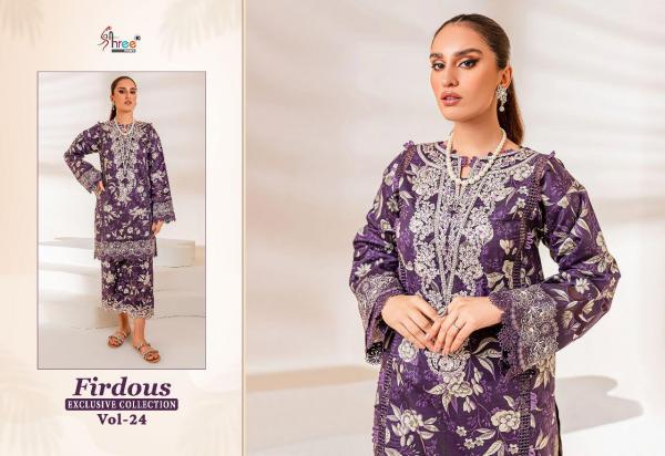 Shree Firdous Exclusive Collection Vol 24  Cotton Pakistani Suits Collection